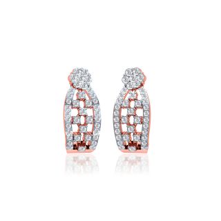 Luca Round Diamond Bali Earrings